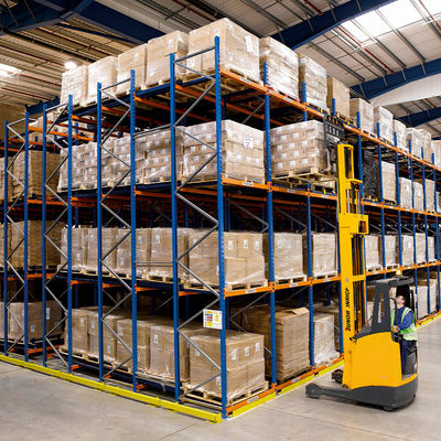 Warehouse Push Back Pallet Racking System