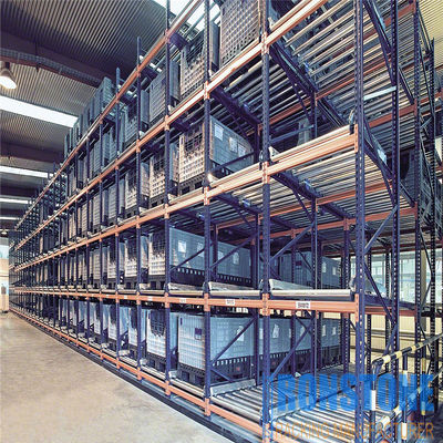 Live Storgae Solution Pallet Flow Rack Move Freely And Safely