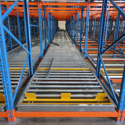 High Density Warehouse Pallet Flow Storage Racking System with High Efficiency