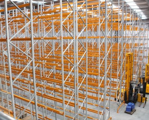 Industrial High Density Warehouse Very Narrow Aisle Pallet Racking System
