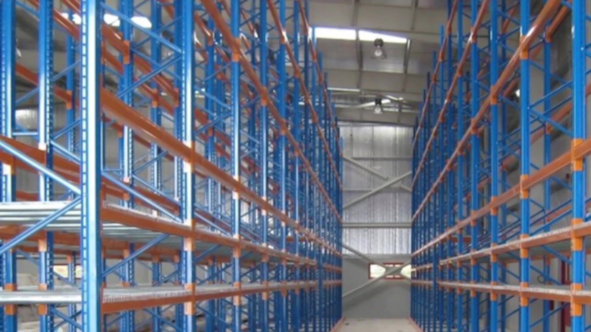 Steel Selective Pallet Racking 75mm Pitch Storage Racks